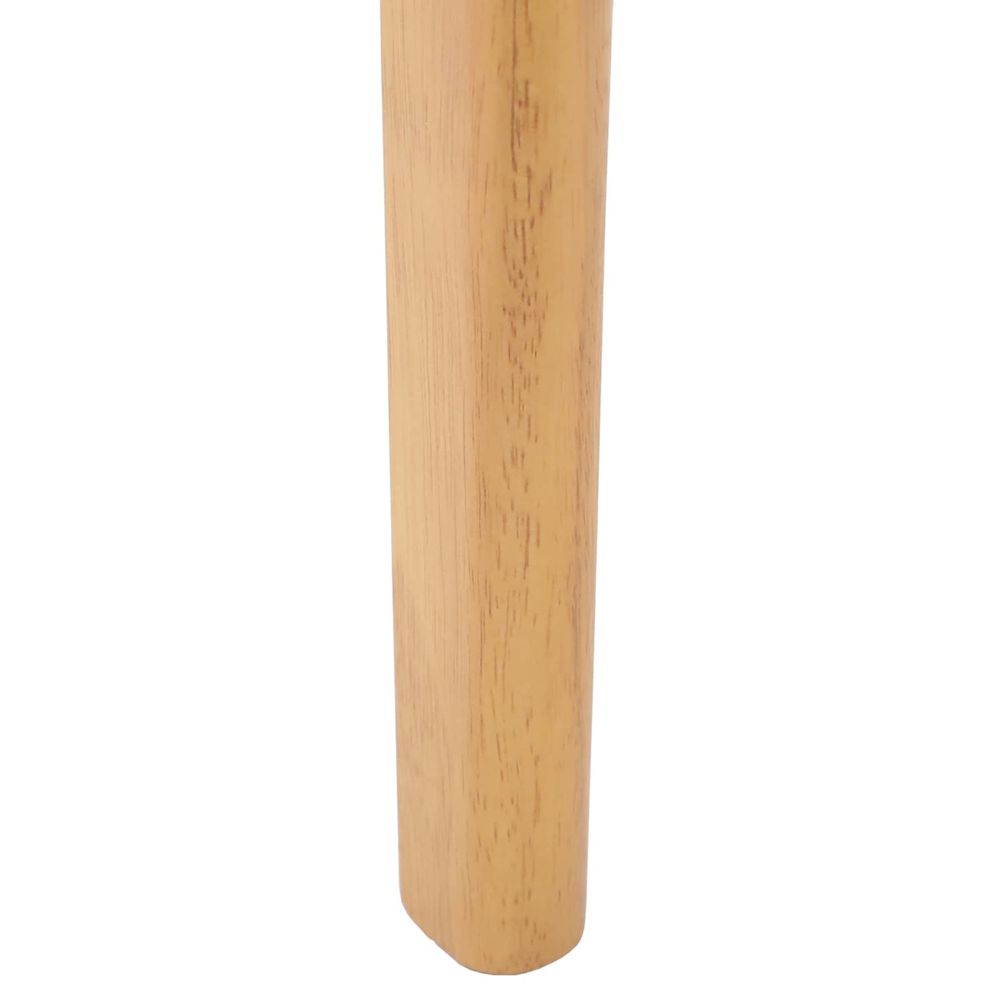 Spisestuestol 2 pcs Naturlig Solid Gummitre