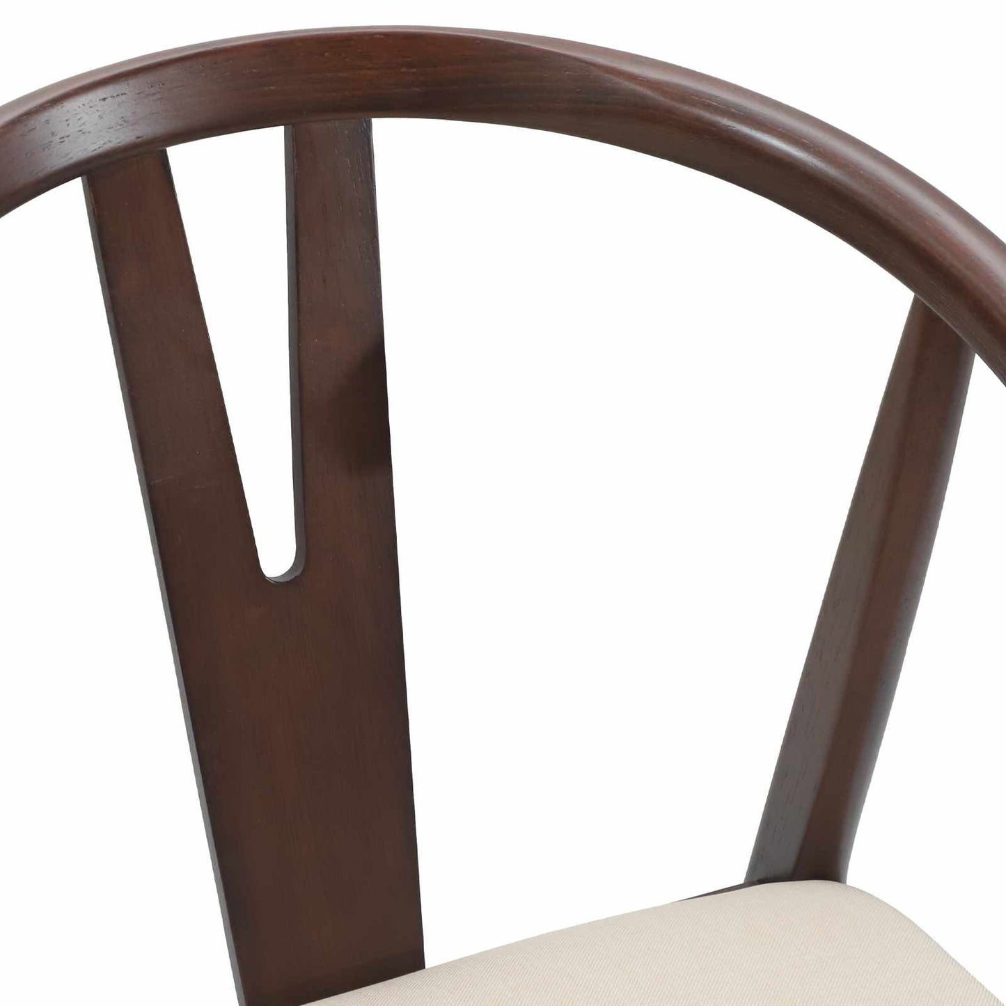 Spisestuestol 2 pcs Lys Brun og Lys Solid Gummitre