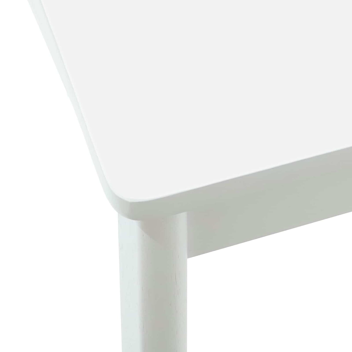 Spisestuestol 2 pcs Hvit og Hvit Solid Gummitre