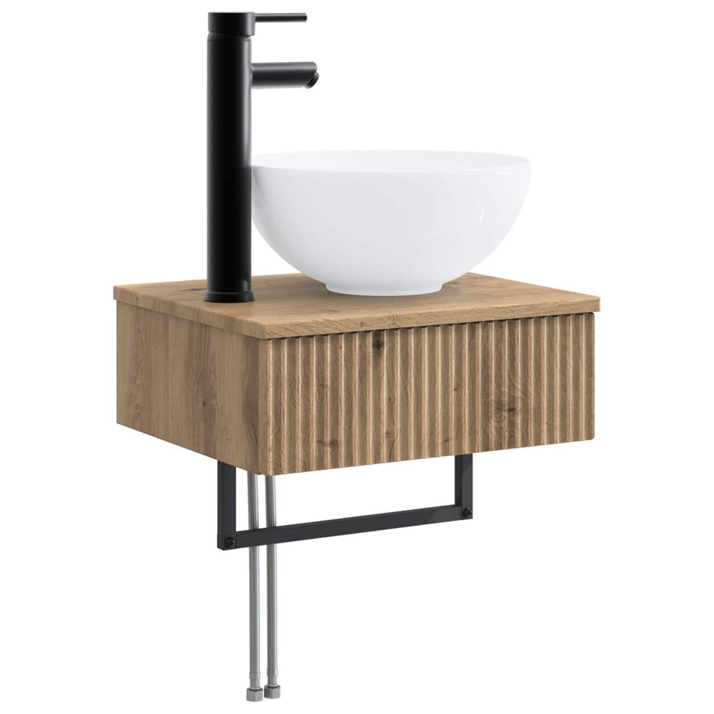 Baderomsinnredningssett 3 stk. Artisan eik Konstruert tre
