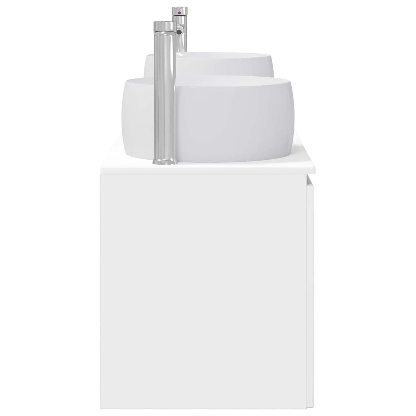 Baderomsskapsett 3 stk. Hvit 49,5 x 44,5 x 66 cm Konstruert tre