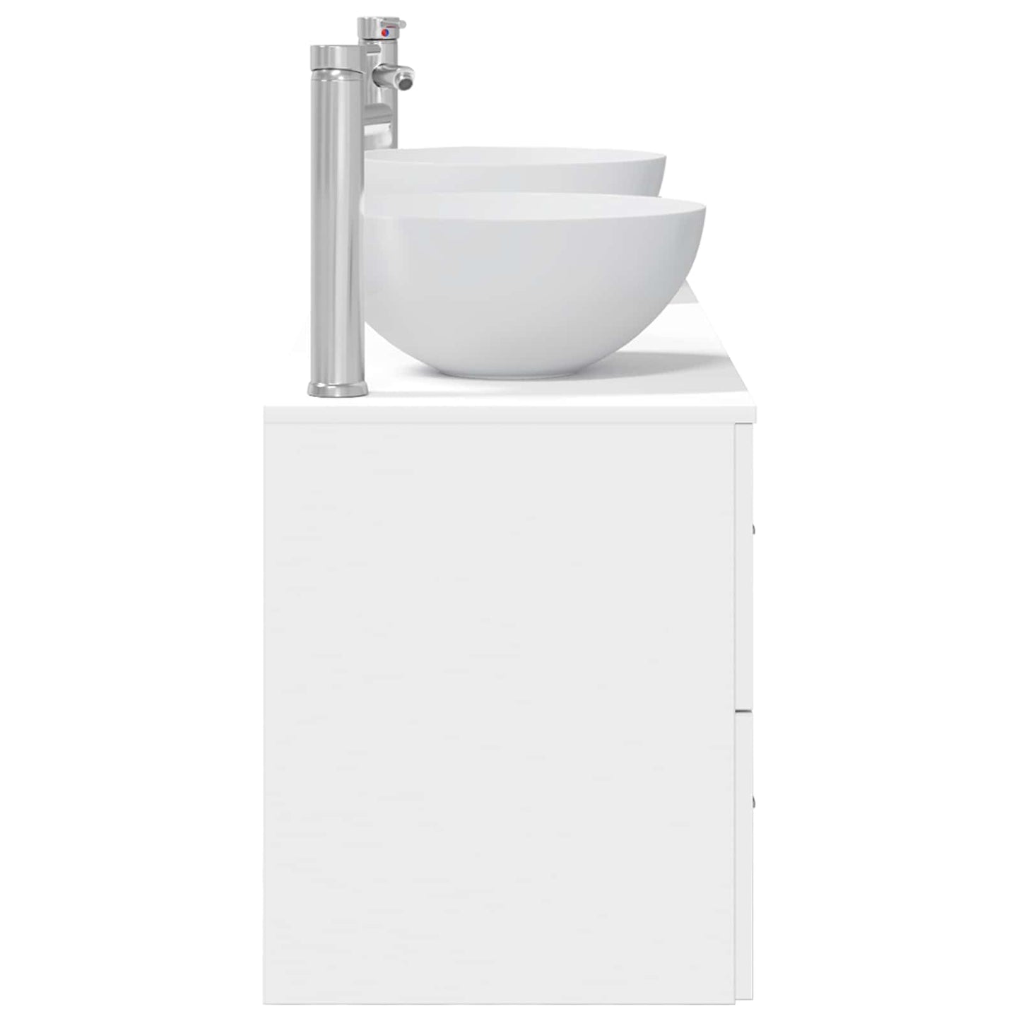 Baderomsskapsett 3 stk. Hvit 49,5 x 35 x 63 cm Konstruert tre