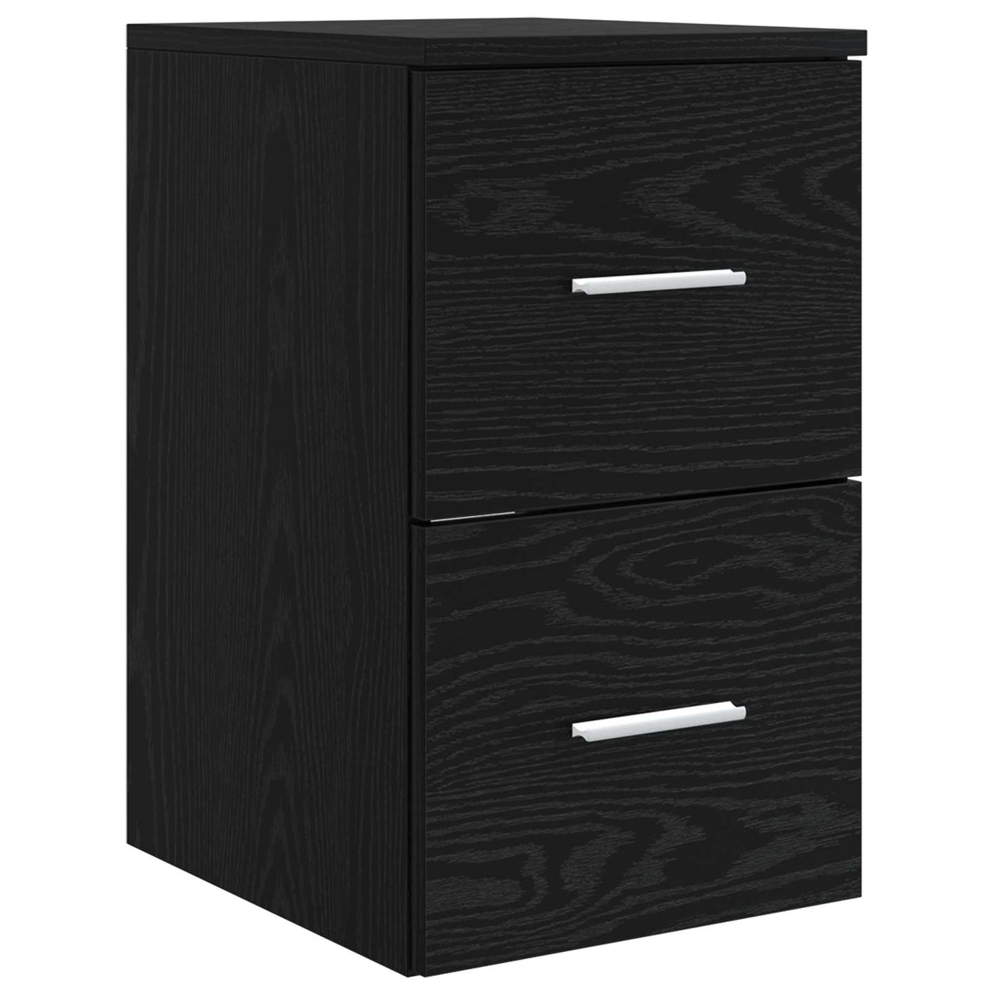 Baderomsskapsett 3 stk. Svart eik 49,5 x 41 x 64,5 cm