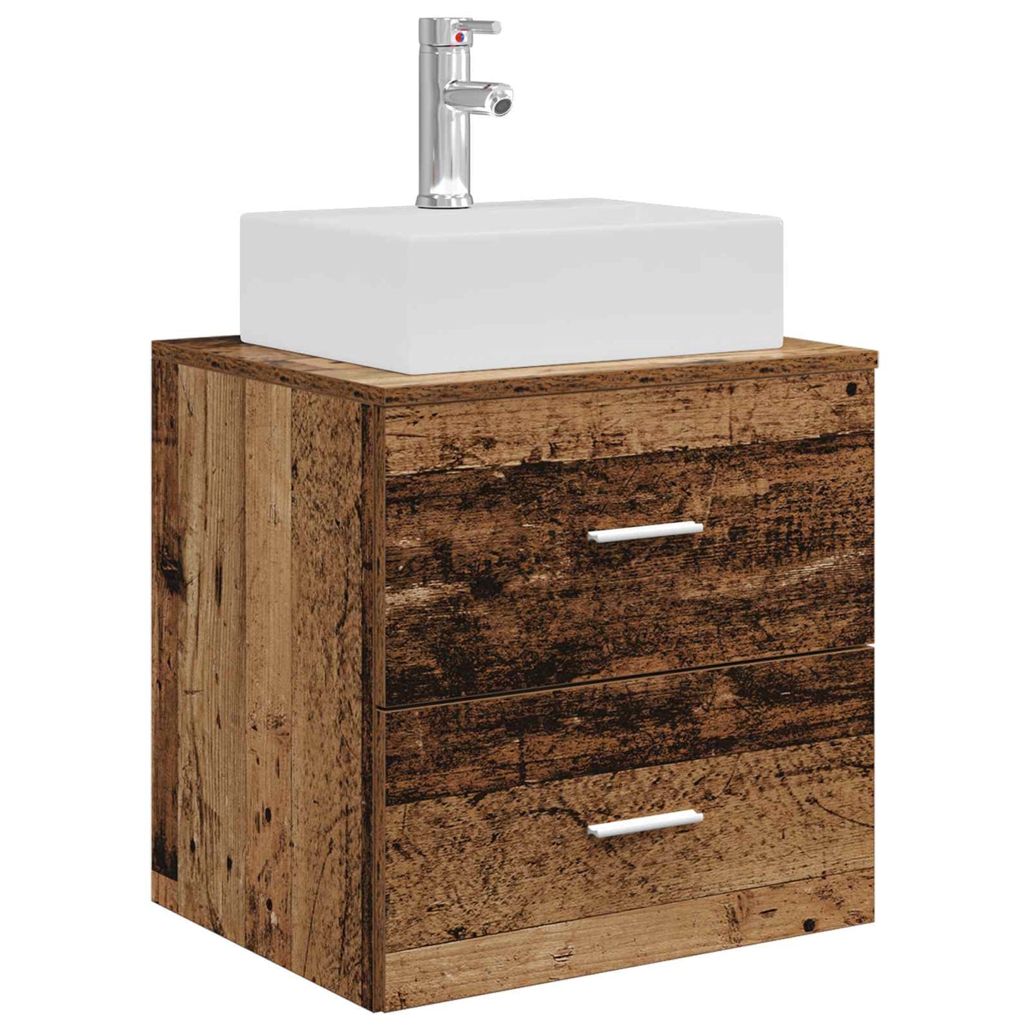 Baderomsskapsett 3 stk. Gammelt tre 49,5 x 41 x 62,5 cm