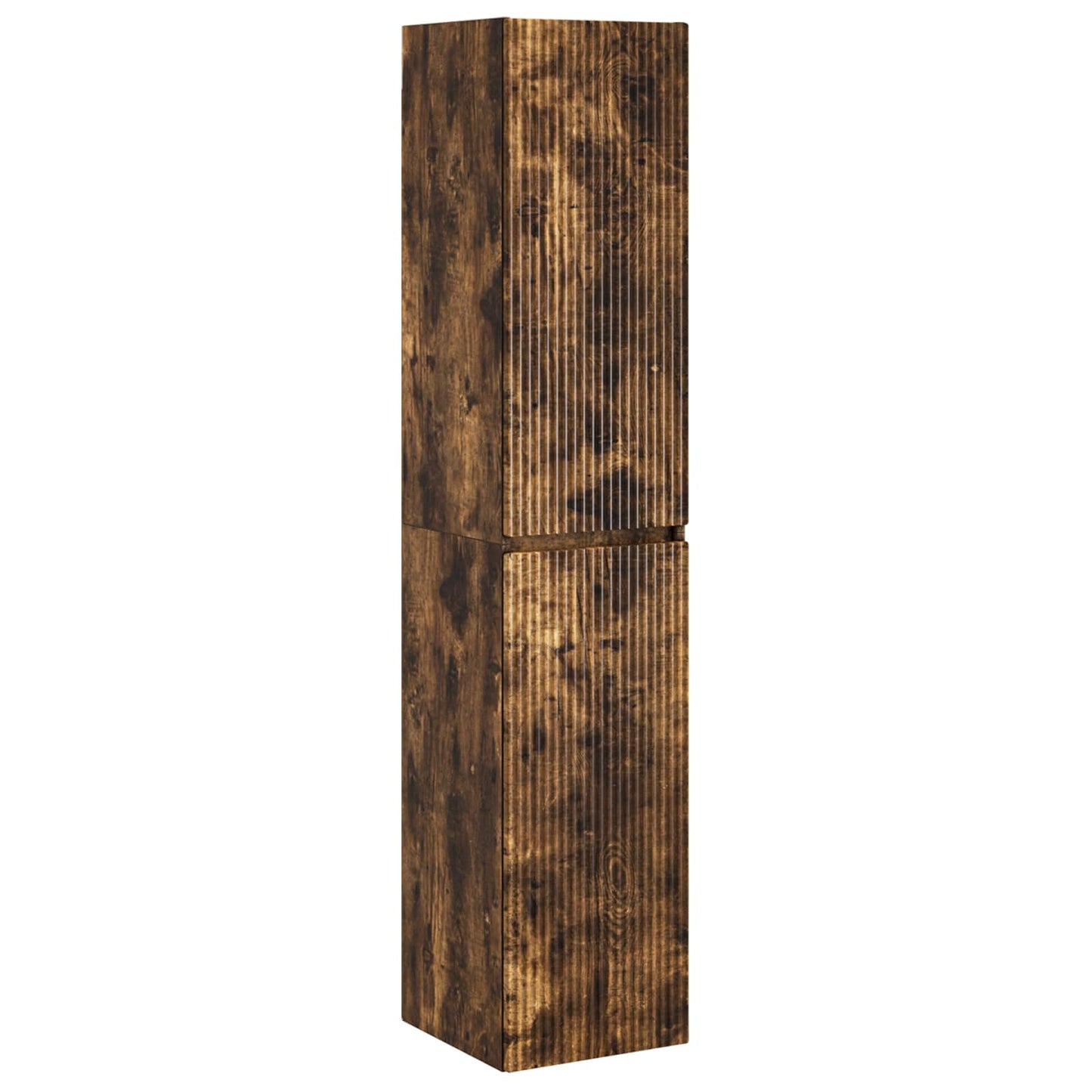 Baderomsinnredningssett 5 stk. Røkt Eik 33 x 34,5 x 160 cm