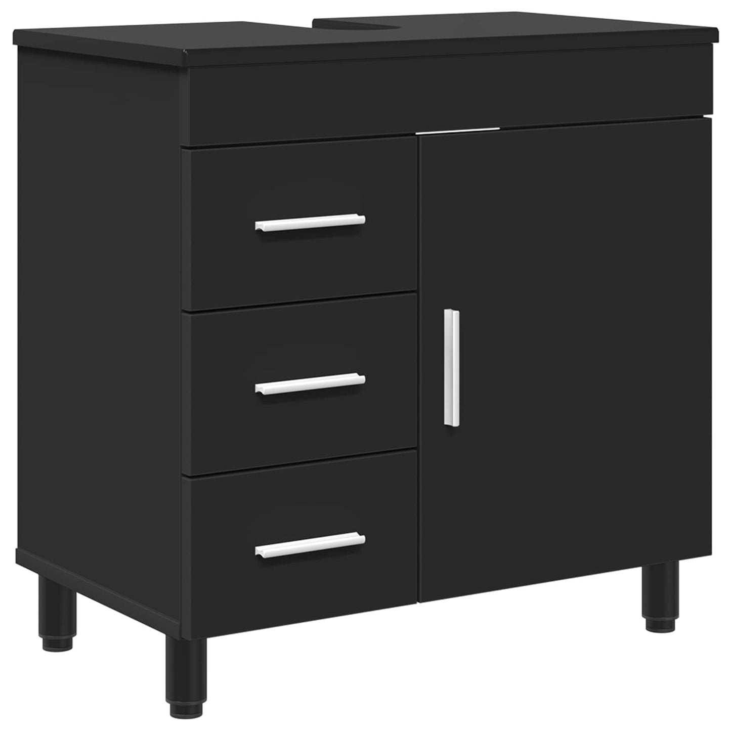 Bad Sminkebord Svart 60 x 35 x 60 cm Konstruert tre