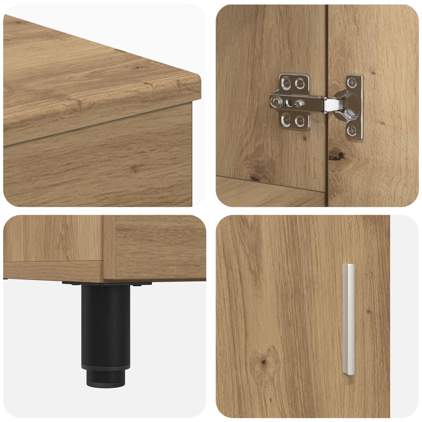 Bad Sminkebord Artisan eik 60 x 35 x 60 cm Konstruert tre