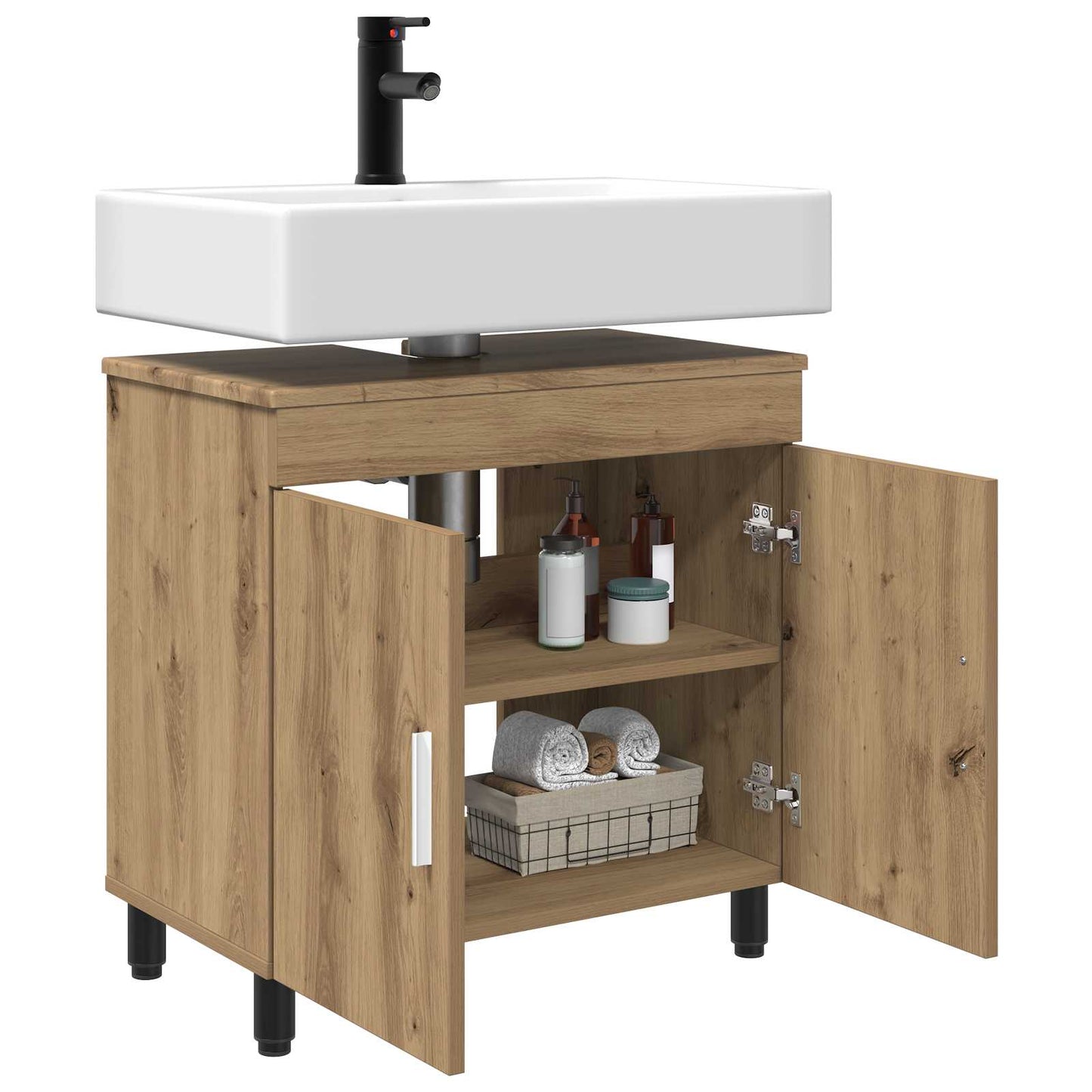 Bad Sminkebord Artisan eik 60 x 35 x 60 cm Konstruert tre