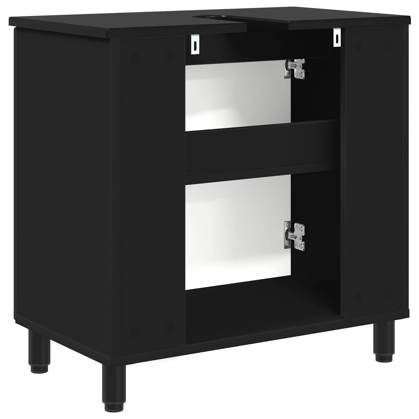 Bad Sminkebord Svart 60 x 35 x 60 cm Konstruert tre