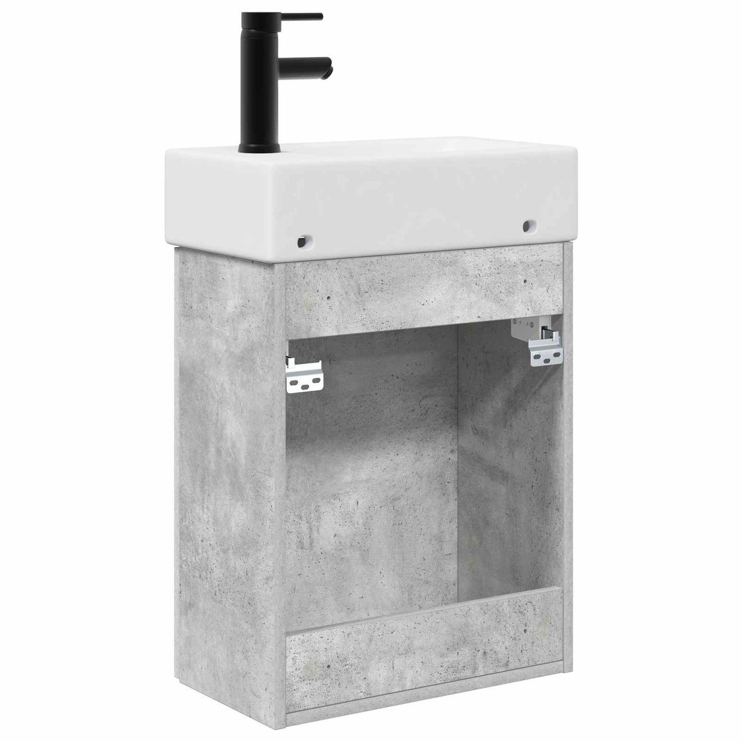Badeværelses enhet med kran Betonggrå 45,5 x 22,5 x 84 cm