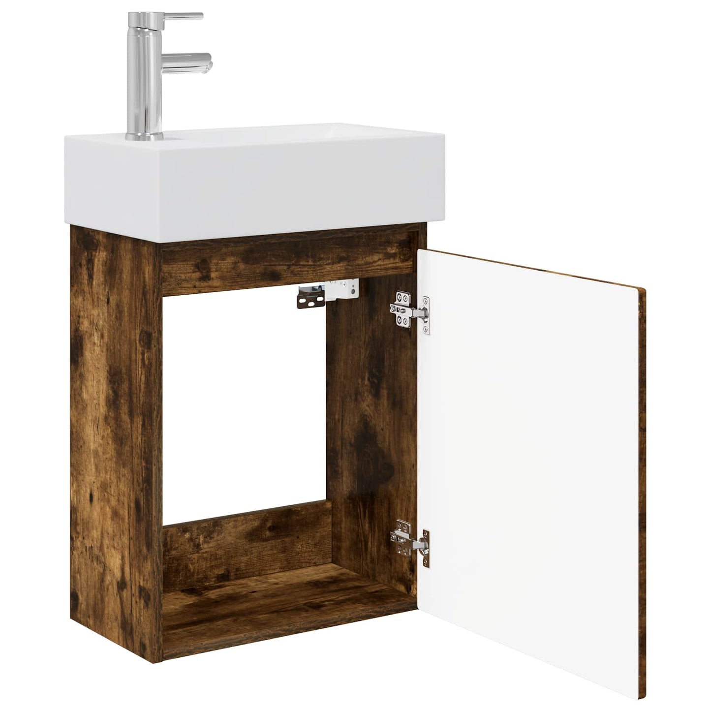 Badeværelses enhet med kran Røkt Eik 45,5 x 22,5 x 84 cm