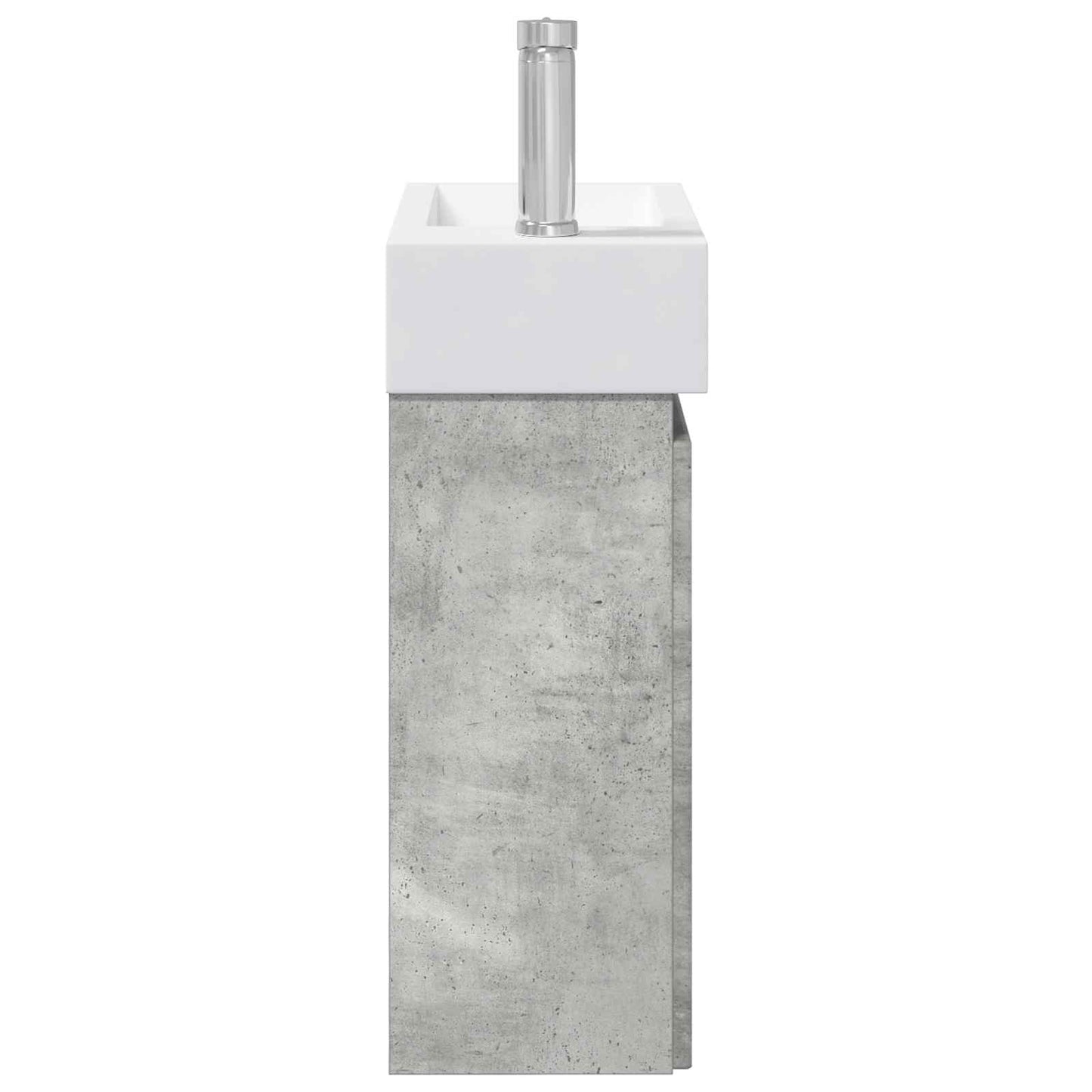 Badeværelses enhet med kran Betonggrå 45,5 x 22,5 x 84 cm