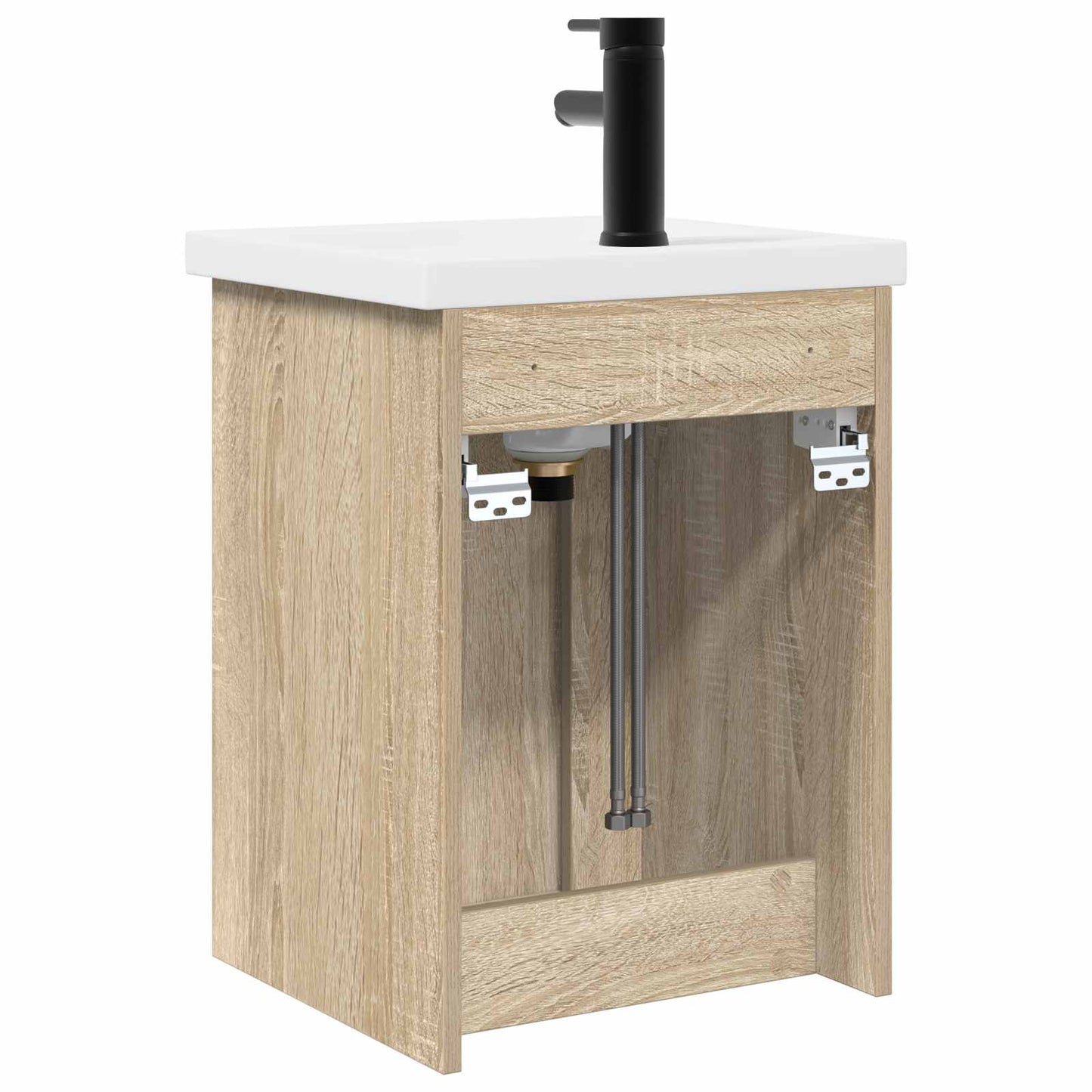 Badeværelses enhet med kran Sonoma eik 42 x 40 x 74,5 cm