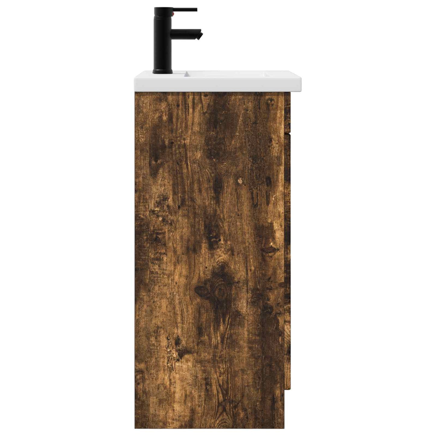 Badmøbel med vask Røkt Eik 42 x 40 x 84,5 cm Konstruert tre