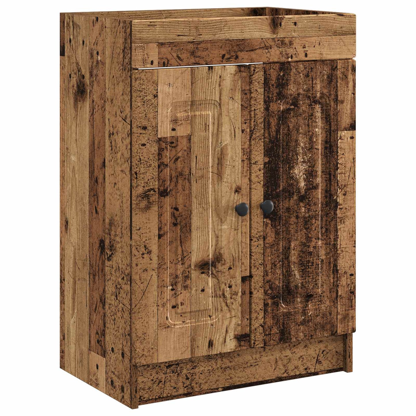 Baderomsskap under vask Gammelt tre 56 x 37,5 x 81 cm
