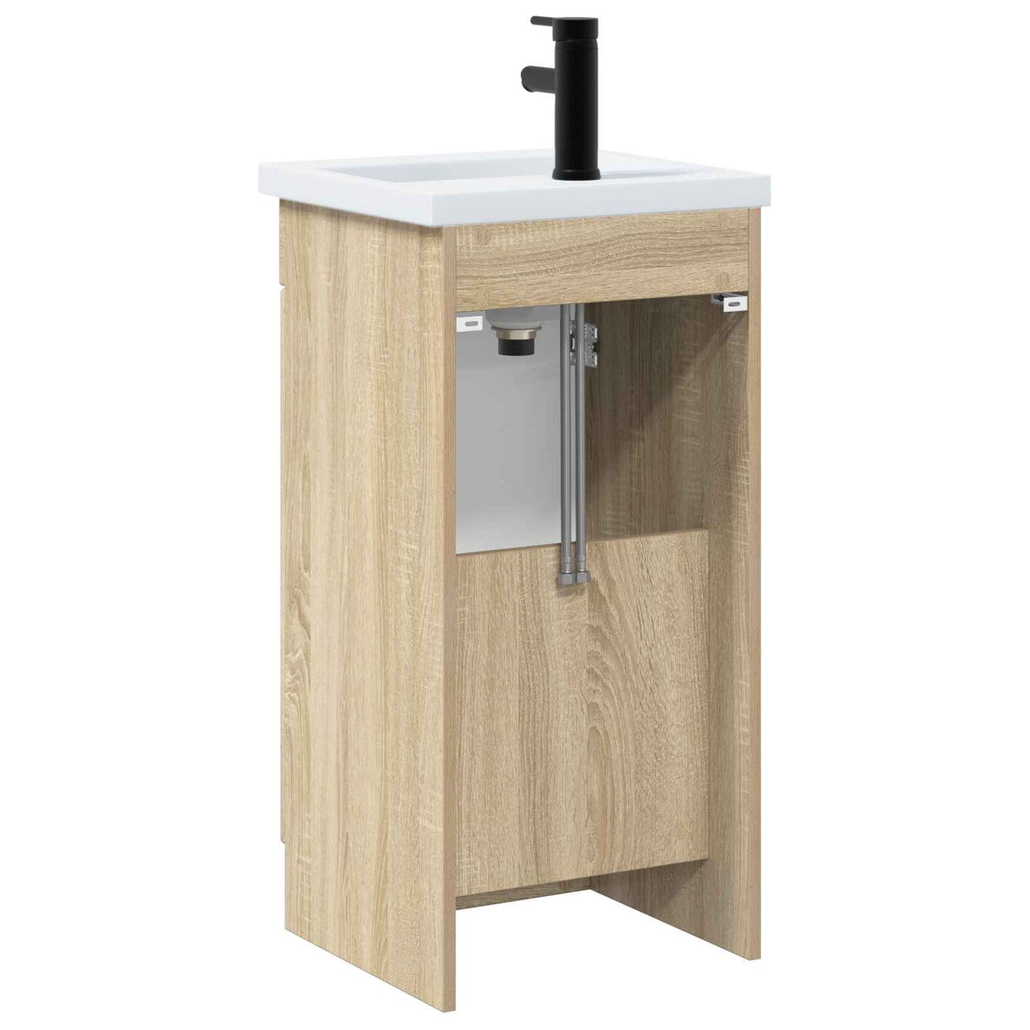 Badmøbel med vask Sonoma eik 42 x 40 x 84,5 cm Konstruert tre