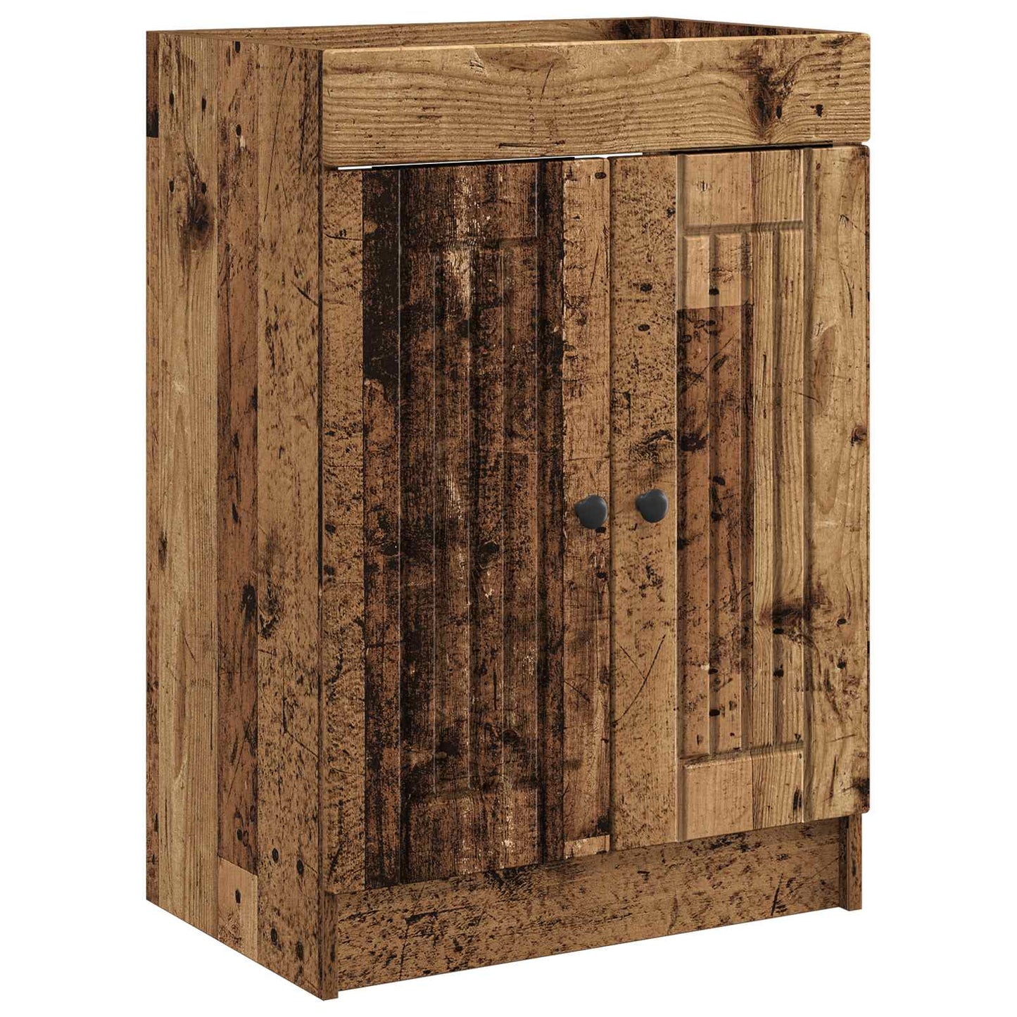Baderomsskap under vask Gammelt tre 56 x 37,5 x 81 cm