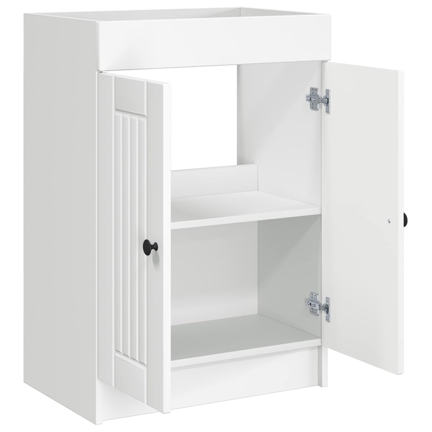 Baderomsskap under vask Hvit 78,5 x 37,5 x 81 cm Konstruert tre