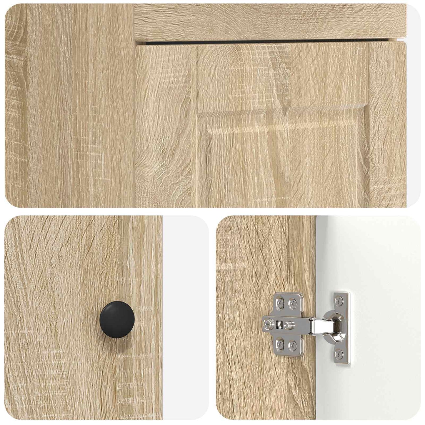 Badmøbel med vask Sonoma eik 42 x 40 x 84,5 cm Konstruert tre