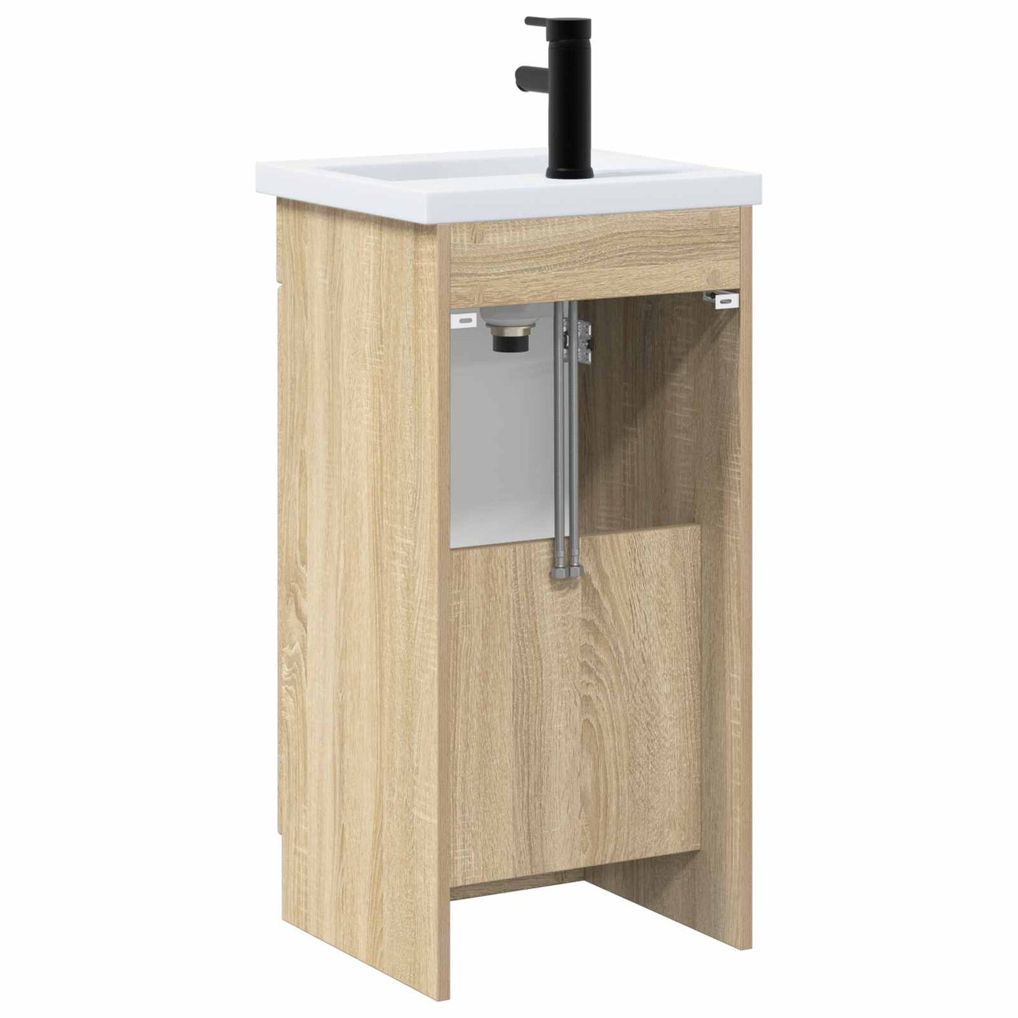 Badmøbel med vask Sonoma eik 42 x 40 x 84,5 cm Konstruert tre