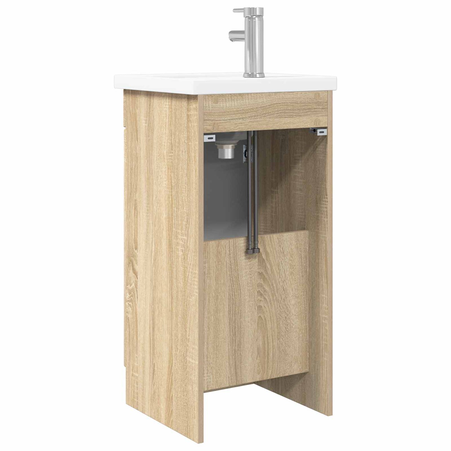 Badmøbel med vask Sonoma eik 42 x 40 x 84,5 cm Konstruert tre