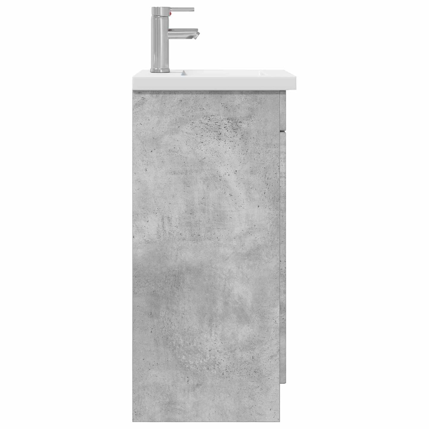 Badmøbel med vask Betonggrå 42 x 40 x 84,5 cm Konstruert tre