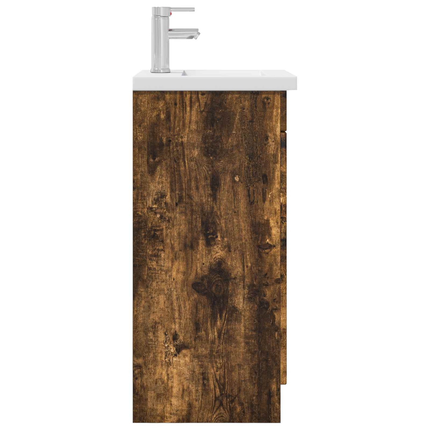 Badmøbel med vask Røkt Eik 42 x 40 x 84,5 cm Konstruert tre