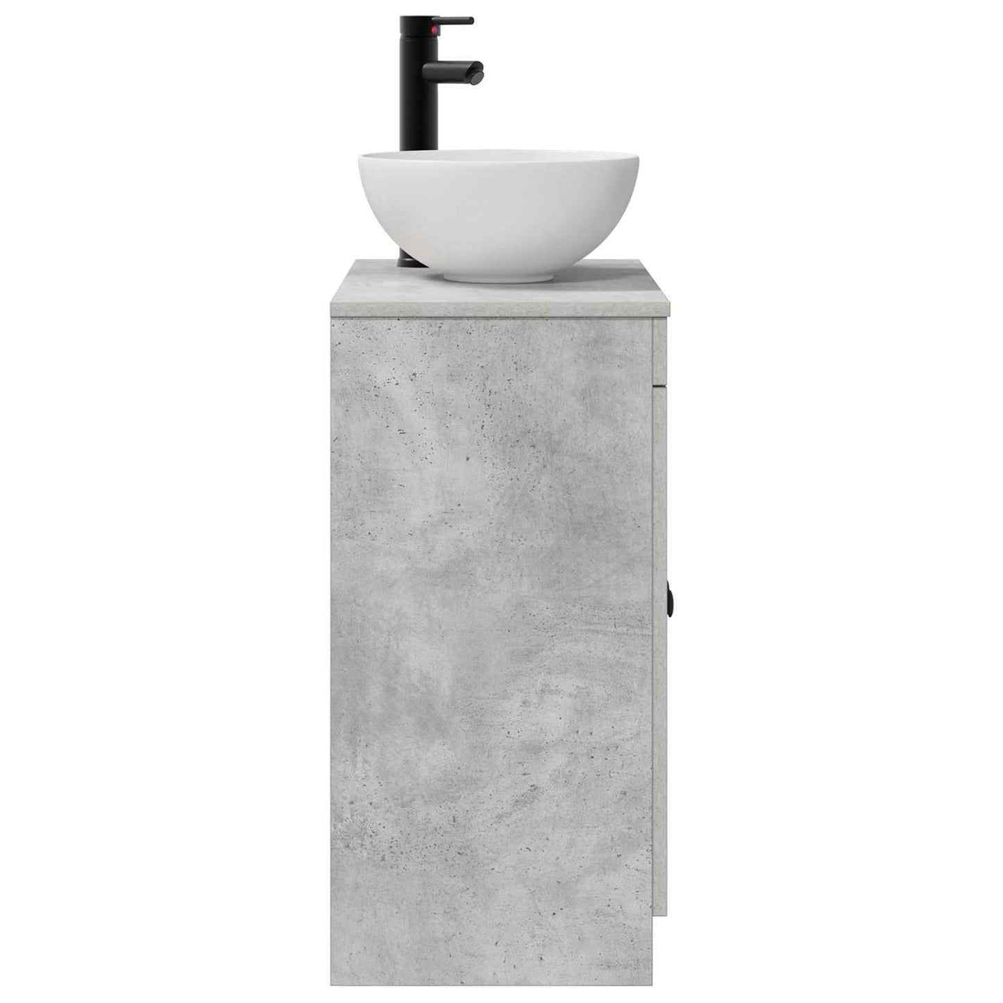 Badmøbel med vask Betonggrå 54 x 35 x 83 cm Konstruert tre