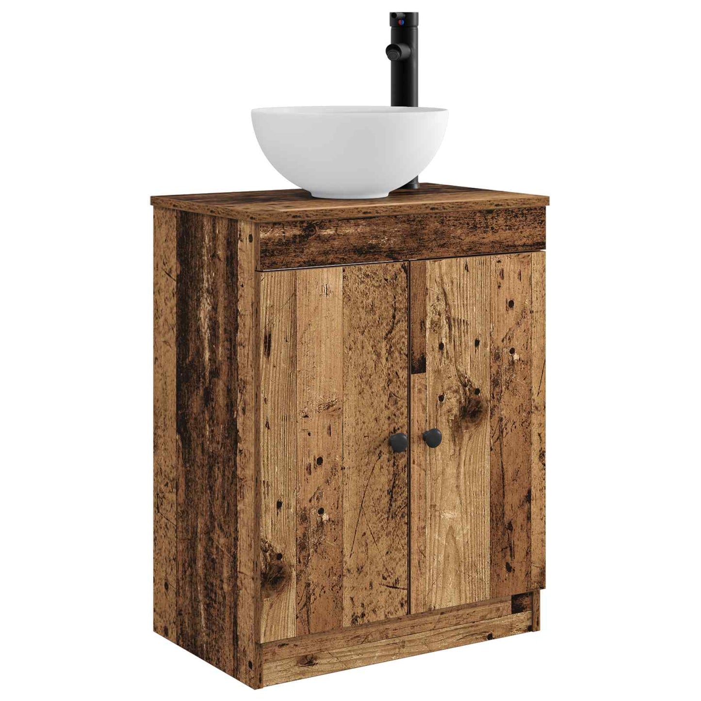 Badmøbel med vask Gammelt tre 54 x 35 x 83 cm Konstruert tre