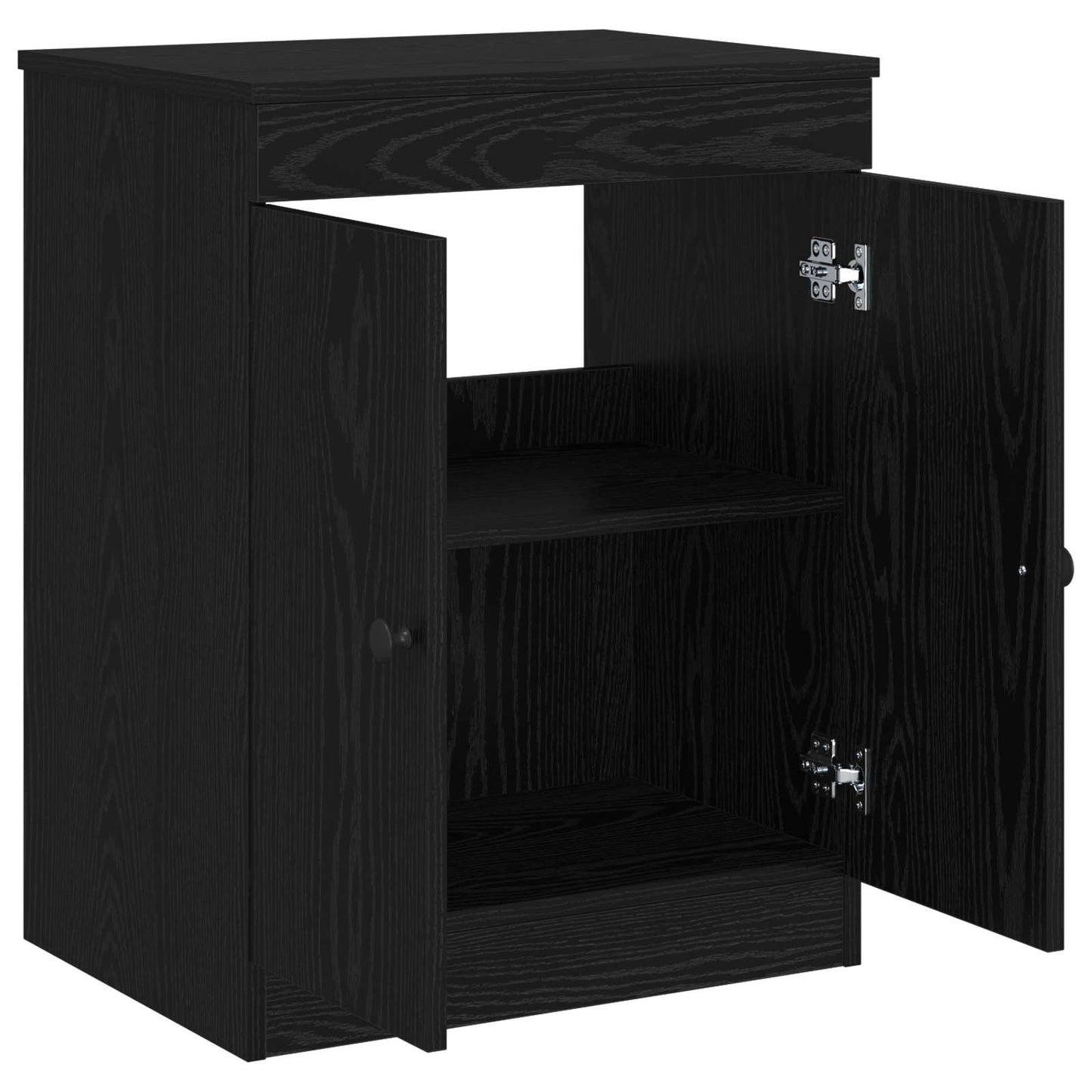 Baderomsskap Svart 54 x 41 x 70 cm Konstruert tre