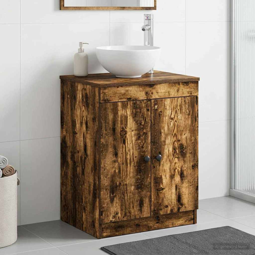 Baderomsskap Røkt Eik 54 x 41 x 70 cm Konstruert tre