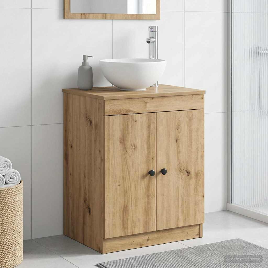 Baderomsskap Artisan eik 54 x 41 x 70 cm Konstruert tre