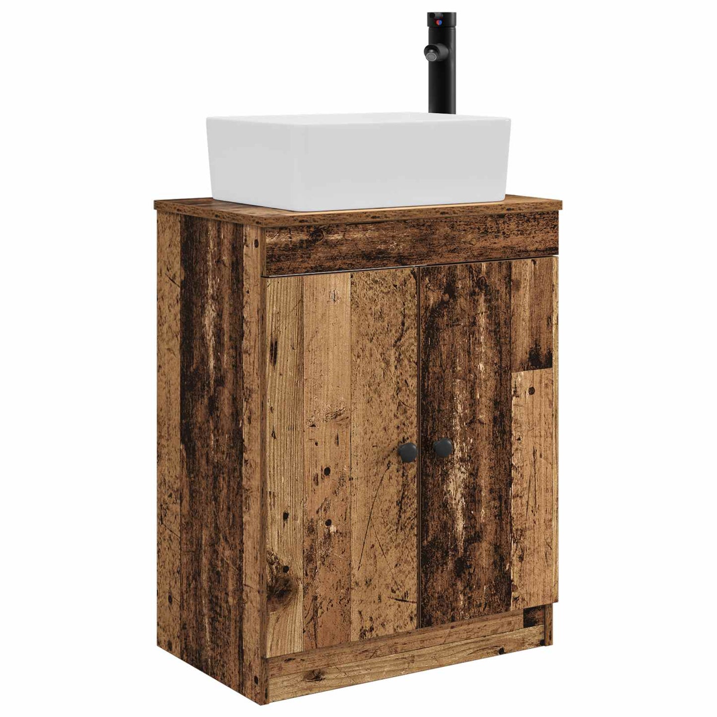 Badmøbel med vask Gammelt tre 54 x 35 x 83 cm Konstruert tre