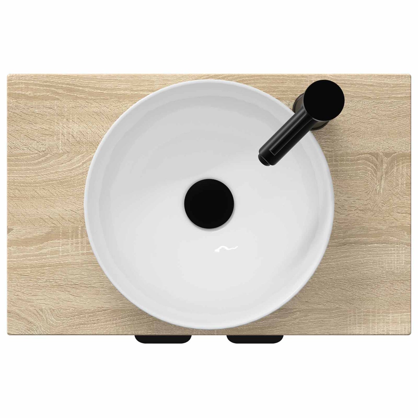 Badmøbel med vask Sonoma eik 54 x 35 x 83 cm Konstruert tre