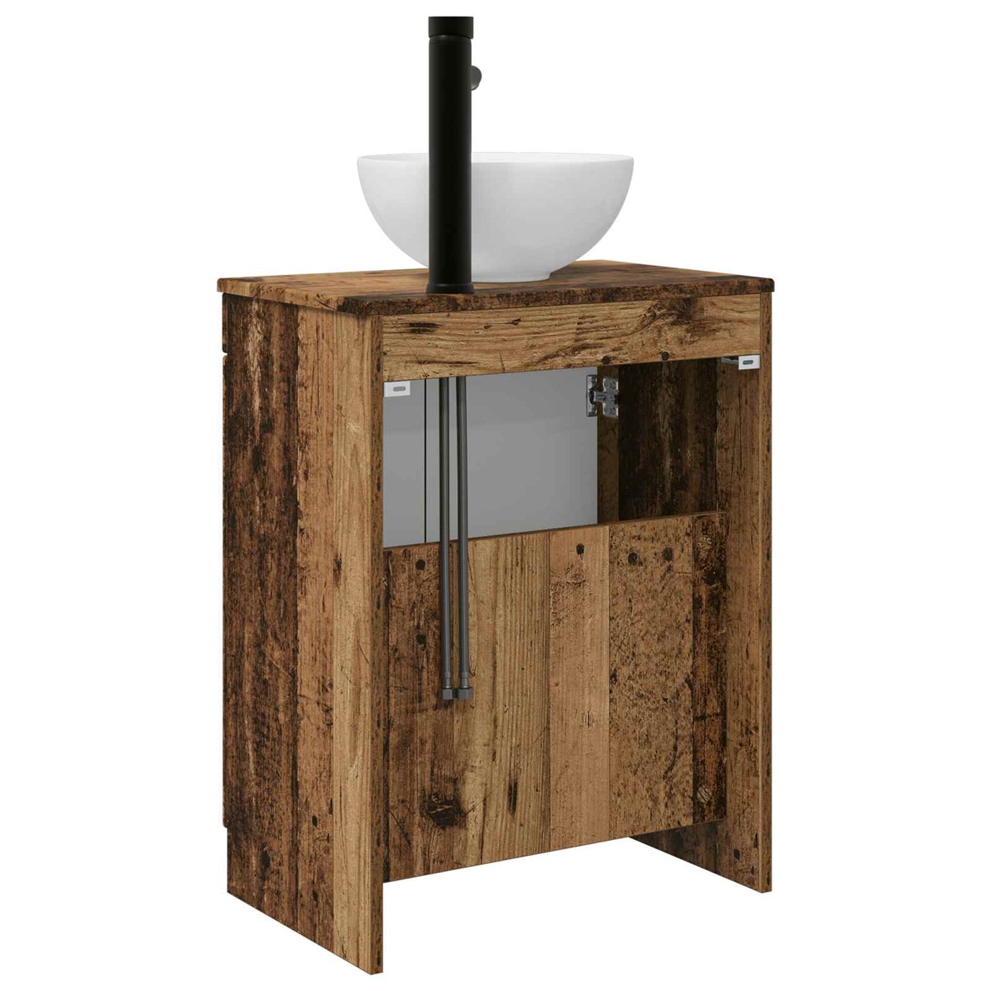 Badmøbel med vask Gammelt tre 54 x 35 x 83 cm Konstruert tre