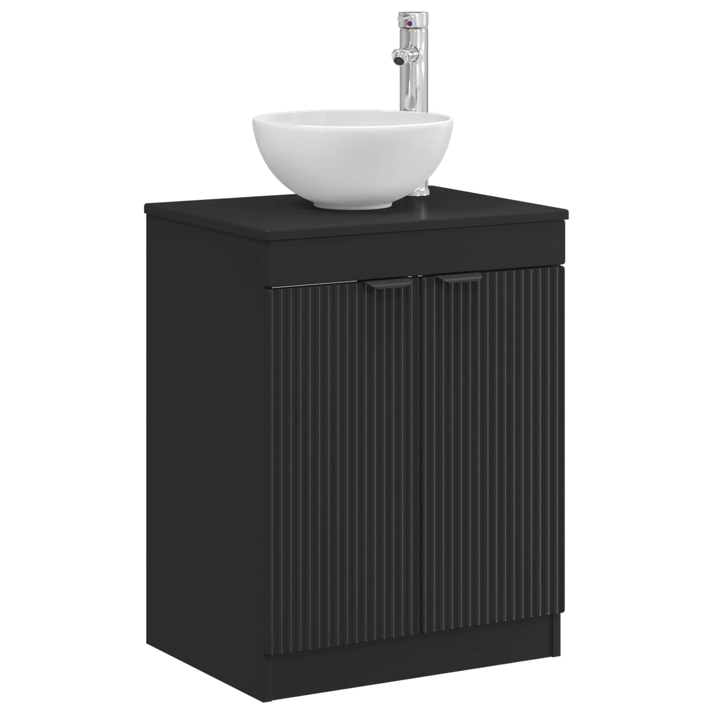 Baderomsskap Svart 54 x 41 x 70 cm Konstruert tre