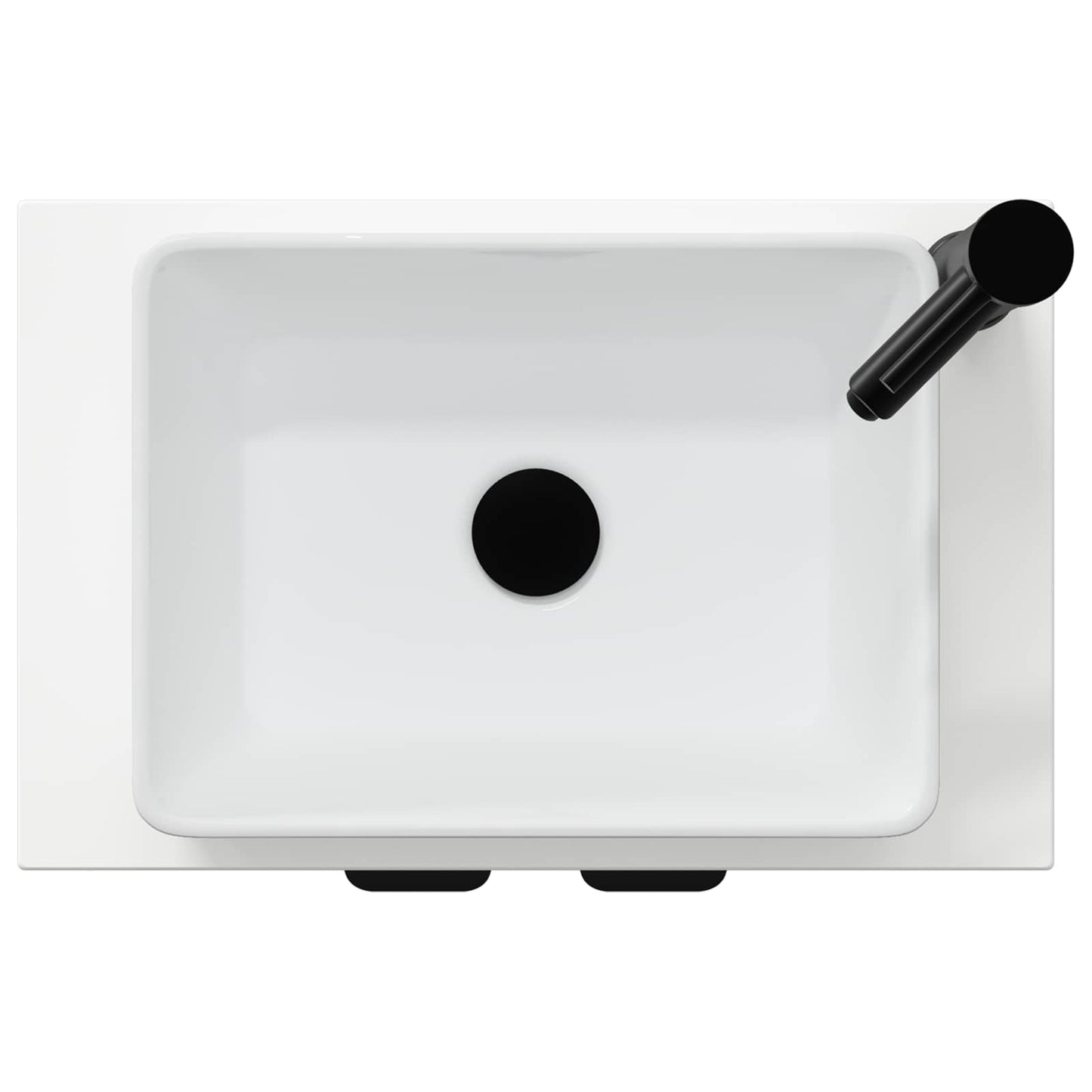 Badmøbel med vask Høgglans hvit 54 x 35 x 83 cm Konstruert tre