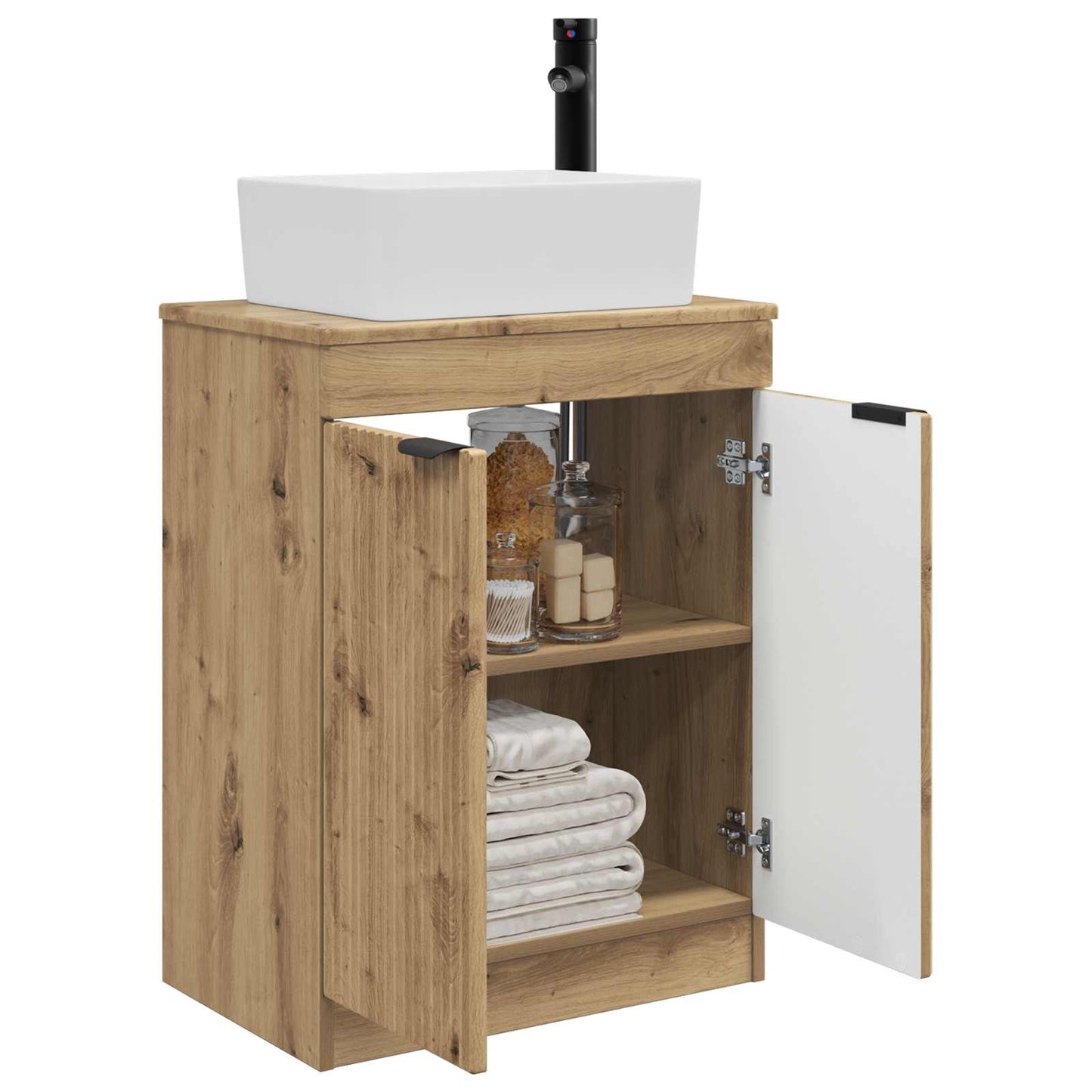 Badmøbel med vask Artisan eik 54 x 35 x 83 cm Konstruert tre