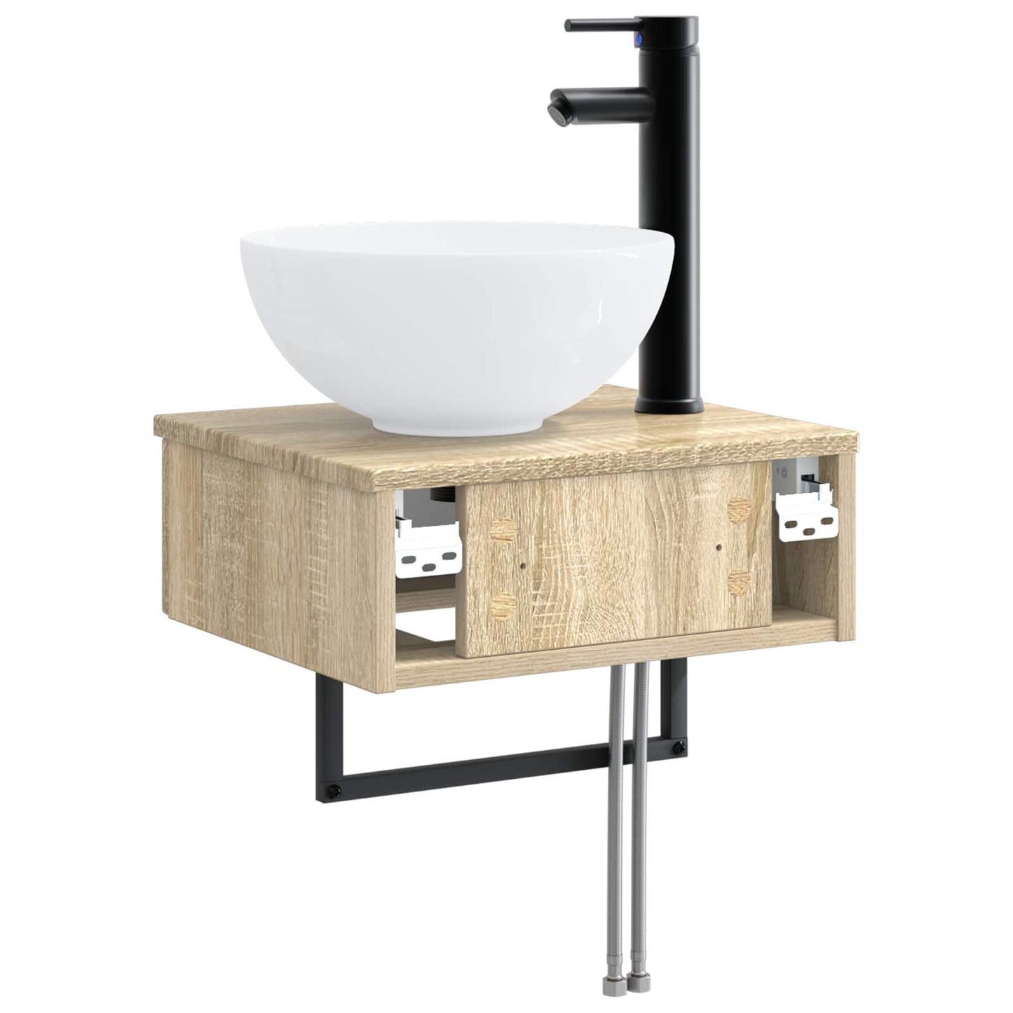 Vegghengt vask Sonoma eik 40 x 35 x 39 cm Konstruert tre