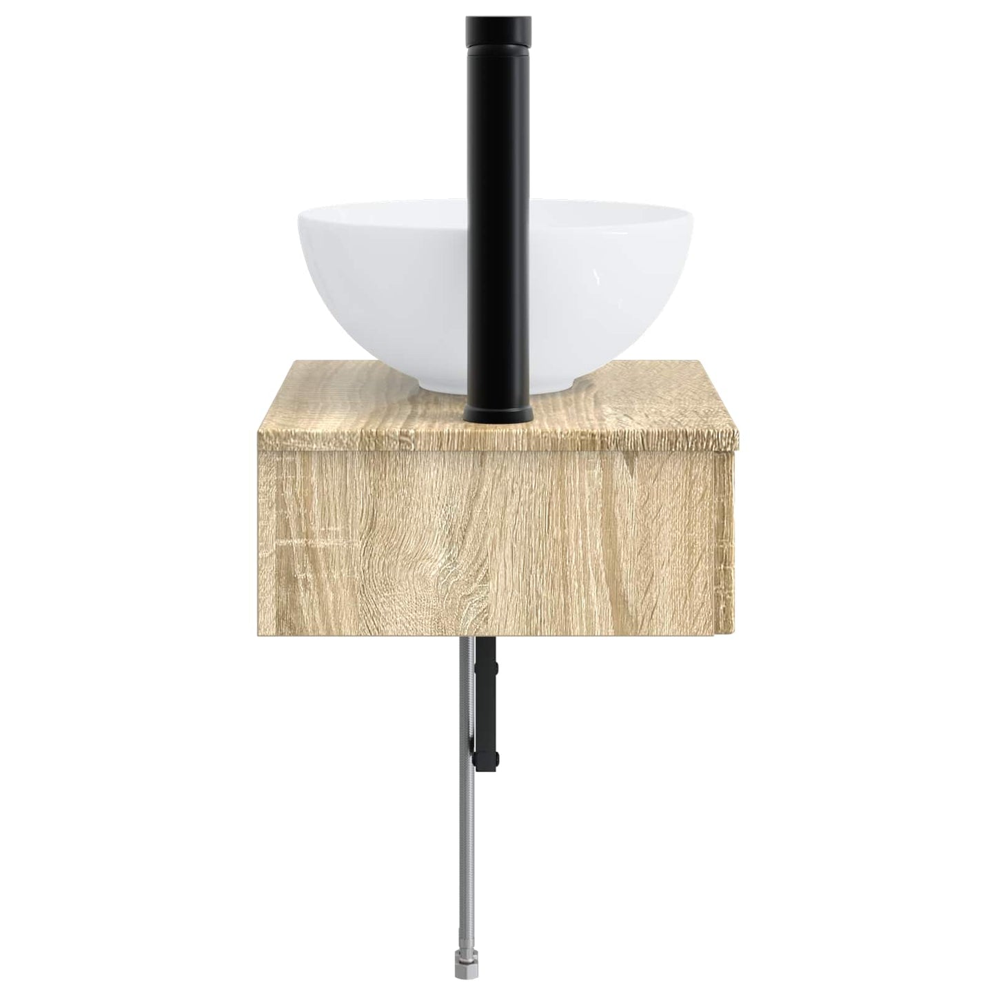 Vegghengt vask Sonoma eik 40 x 35 x 39 cm Konstruert tre