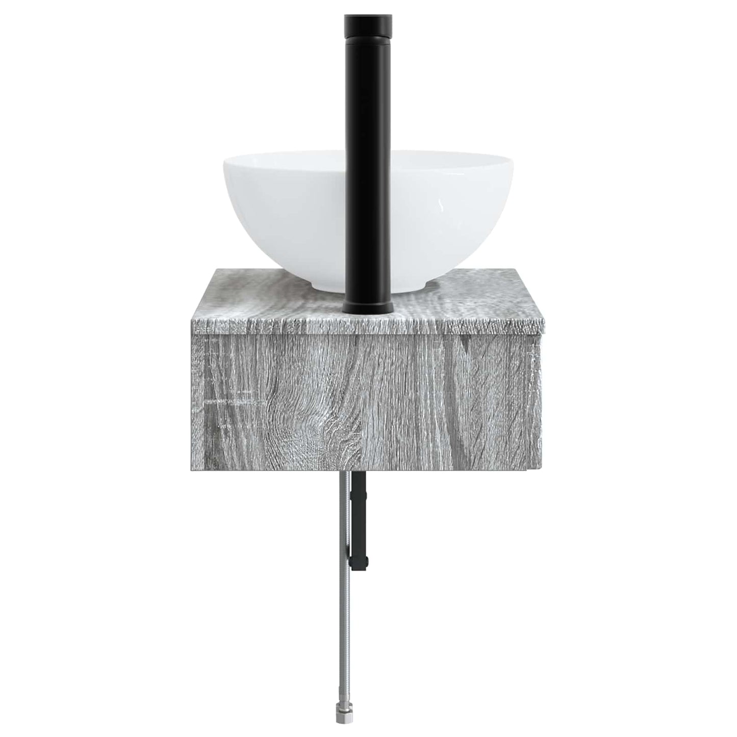 Vegghengt vask Grå Sonoma 40 x 35 x 39 cm Konstruert tre