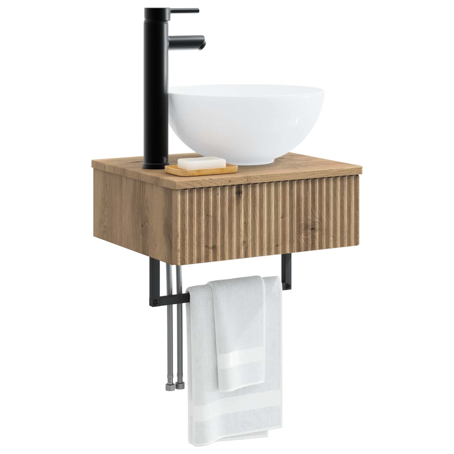 Vegghengt vask Artisan eik 40 x 35 x 39 cm Konstruert tre