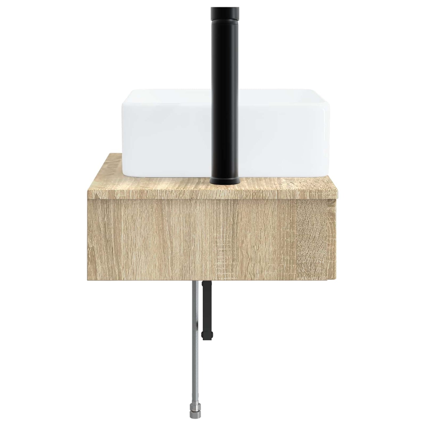 Vegghengt vask Sonoma eik 50 x 41 x 39 cm Konstruert tre