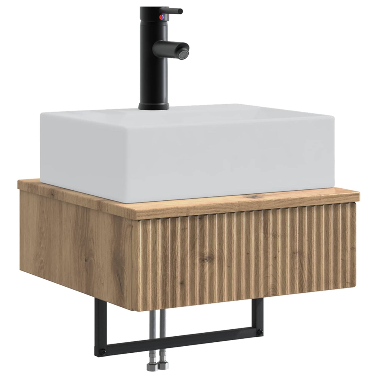 Vegghengt vask Artisan eik 40 x 41 x 39 cm Konstruert tre