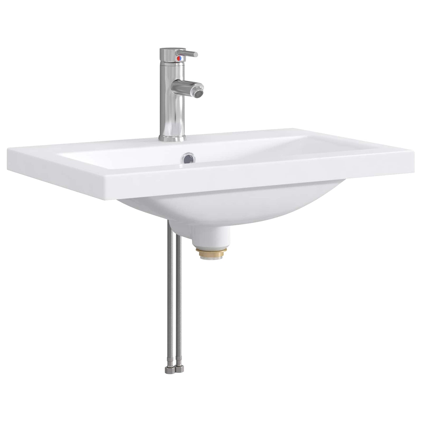 Vaskeservant for bad Krom 61 x 40 x 16,5 cm Metall