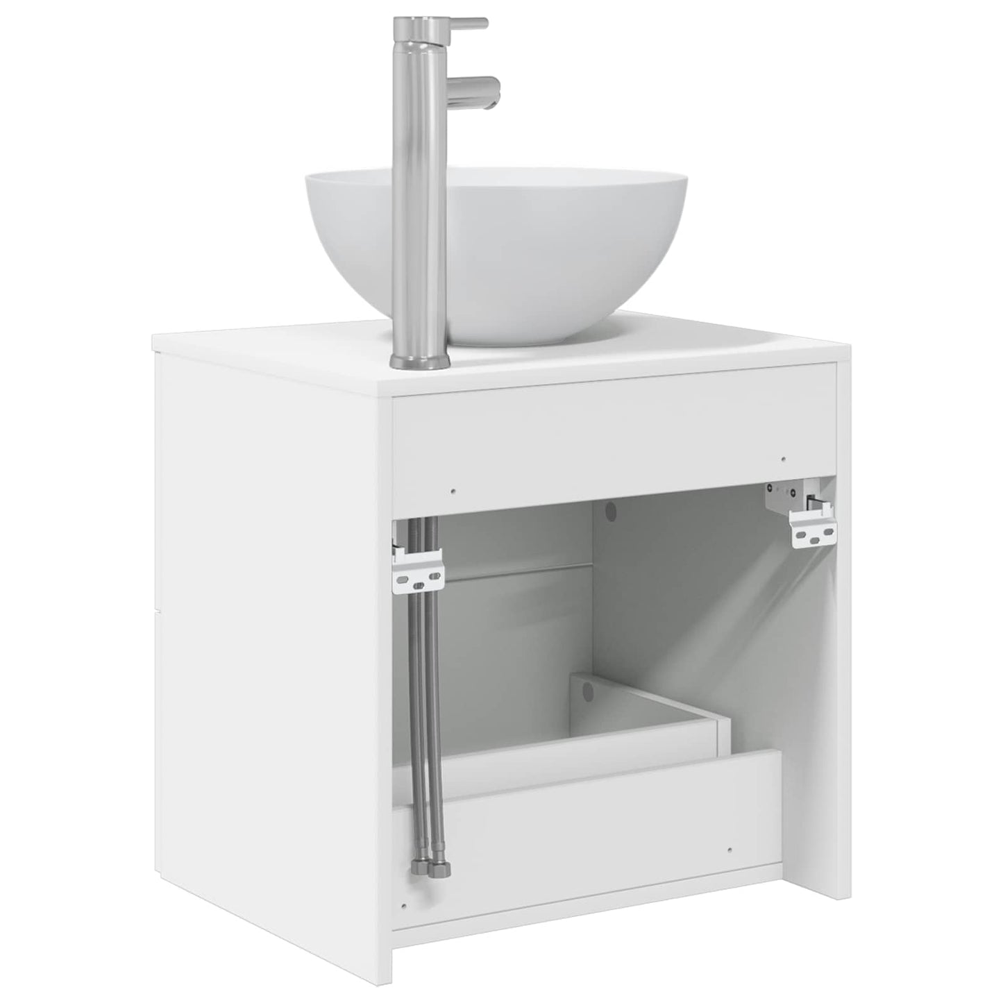 Vegghengt vaskeservant Hvit 49,5 x 41 x 64,5 cm Konstruert tre