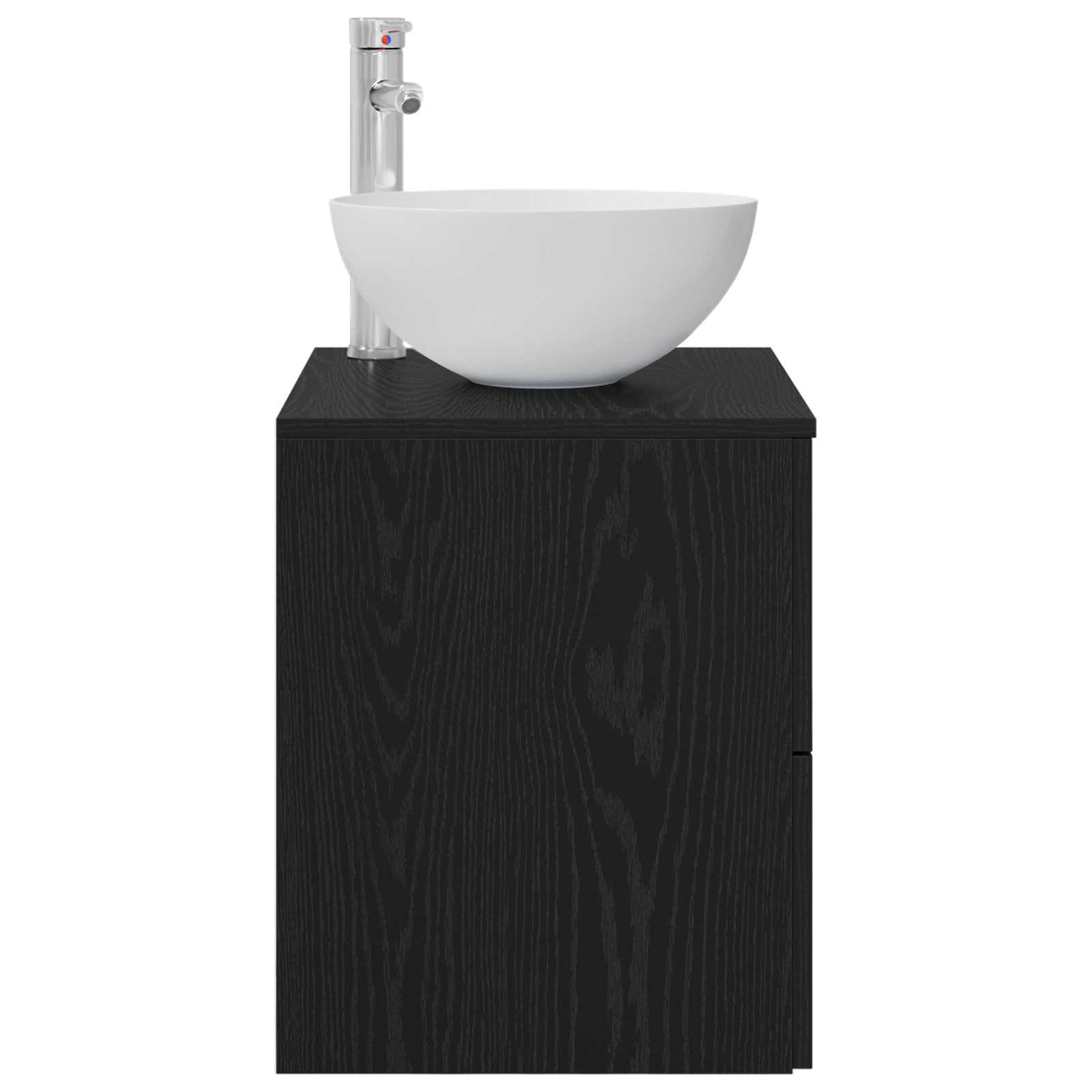 Vegghengt vaskeservant Svart eik 49,5 x 41 x 64,5 cm