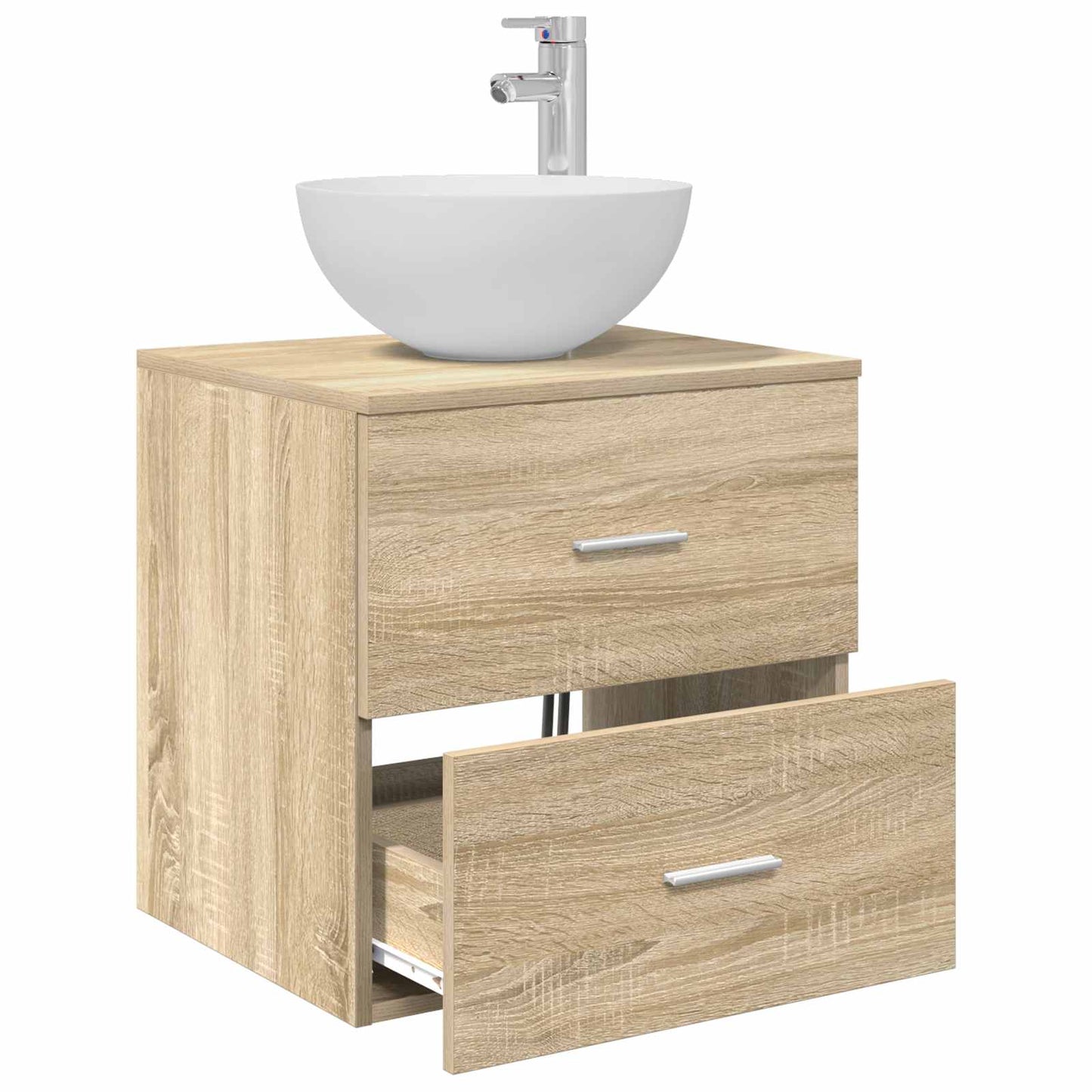 Vegghengt vaskeservant Sonoma eik 49,5 x 41 x 64,5 cm