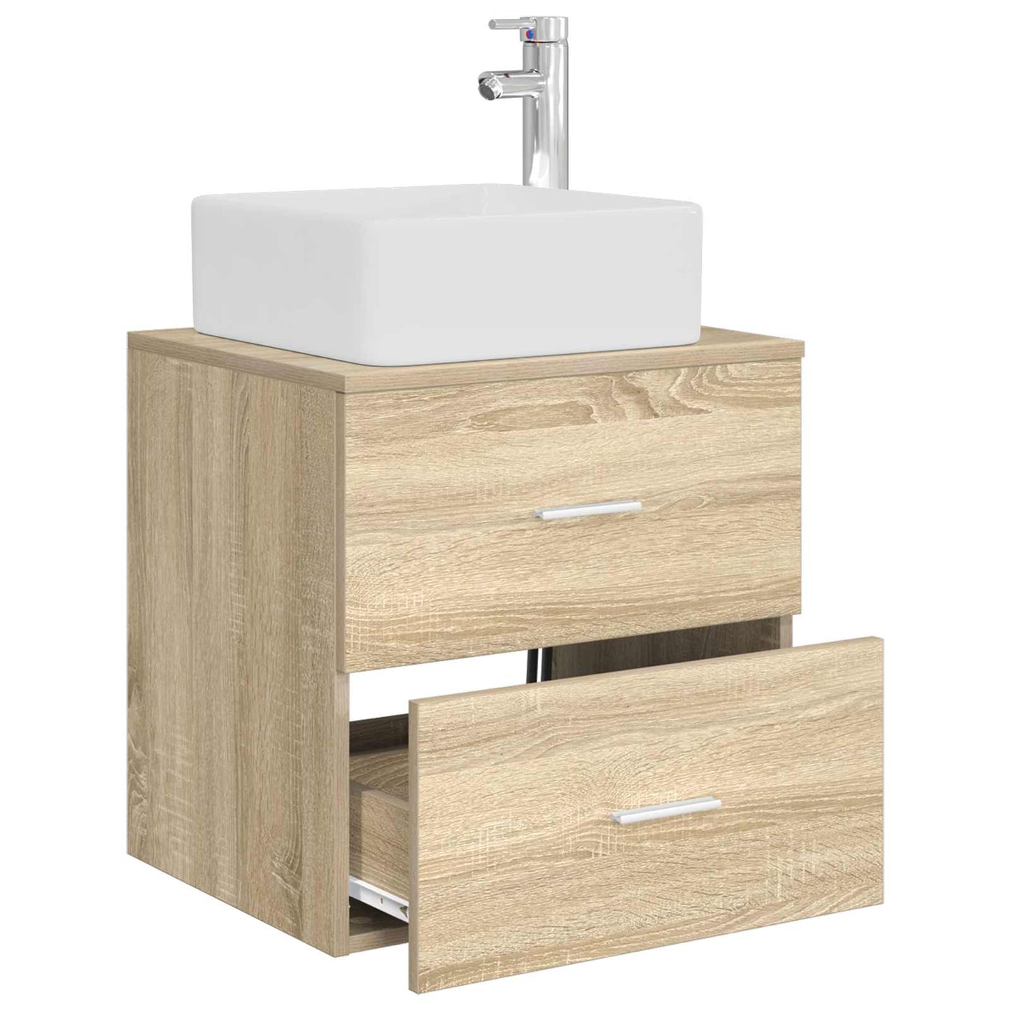 Vegghengt vaskeservant Sonoma eik 49,5 x 41 x 63 cm