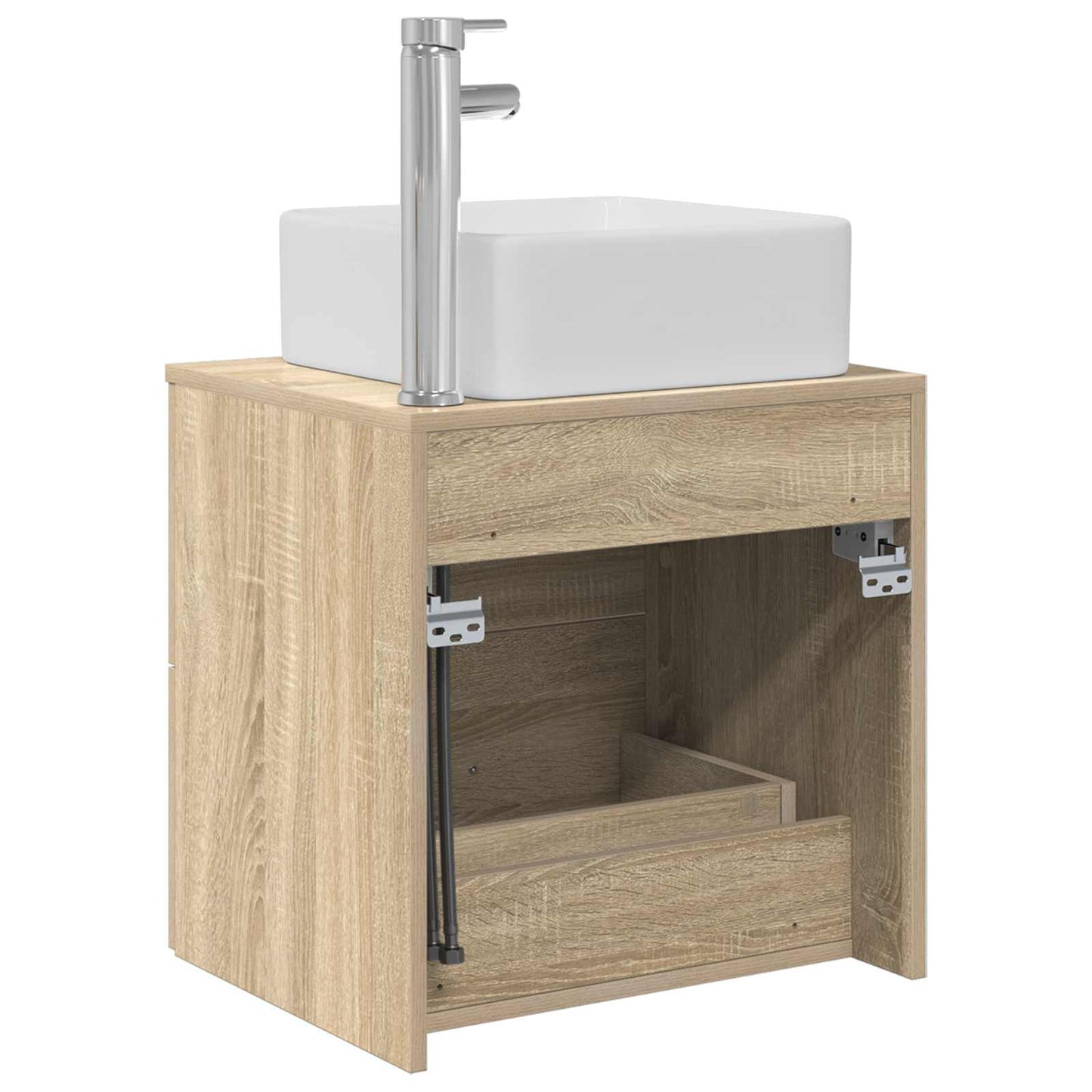 Vegghengt vaskeservant Sonoma eik 49,5 x 41 x 63 cm